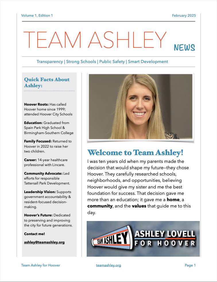 Team Ashley News Feb 2025 Page 1