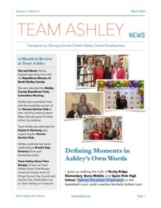 Team Ashley News - March 2025 - Cover Page